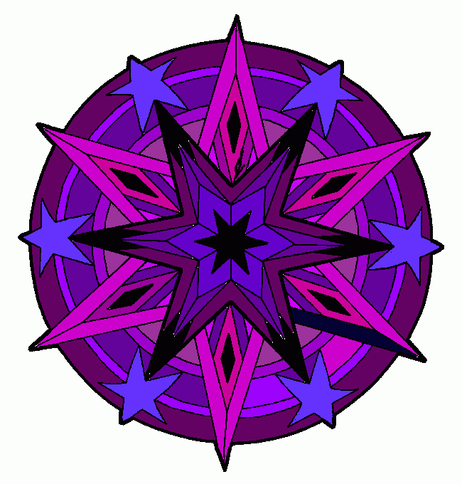 es una estrella muy bonita y linda para colorear