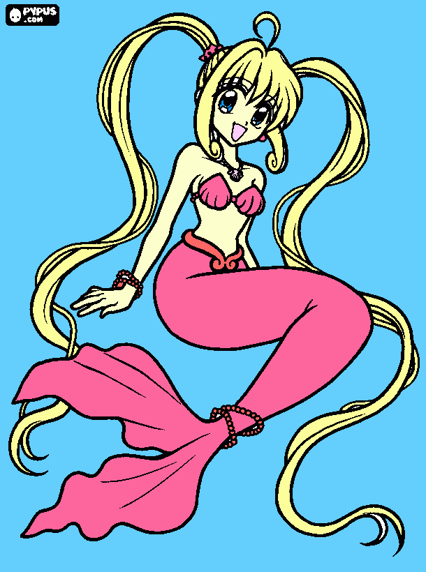 es una princesa de las perlas llamada luchia para colorear