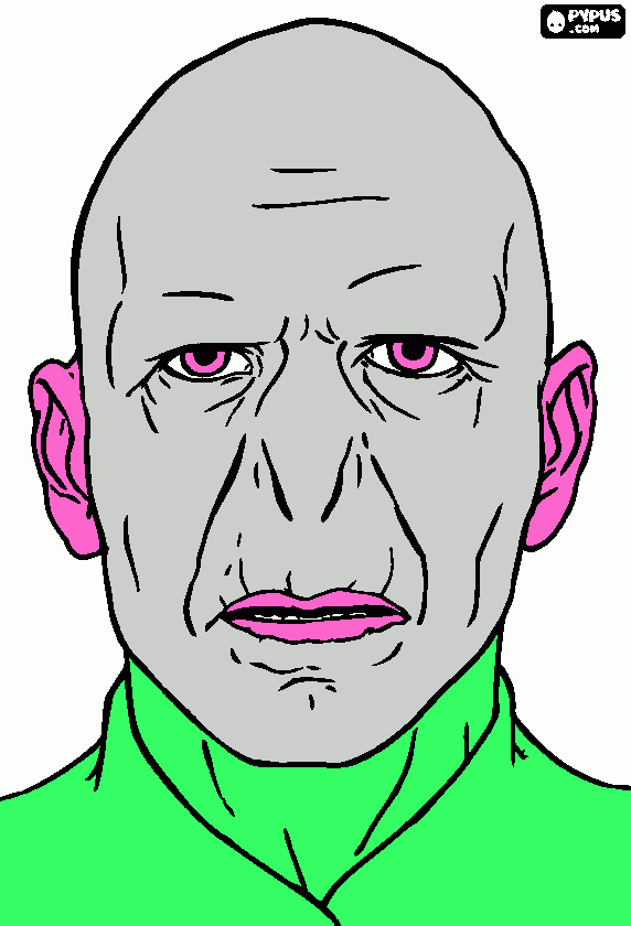 Es Voldemort para colorear