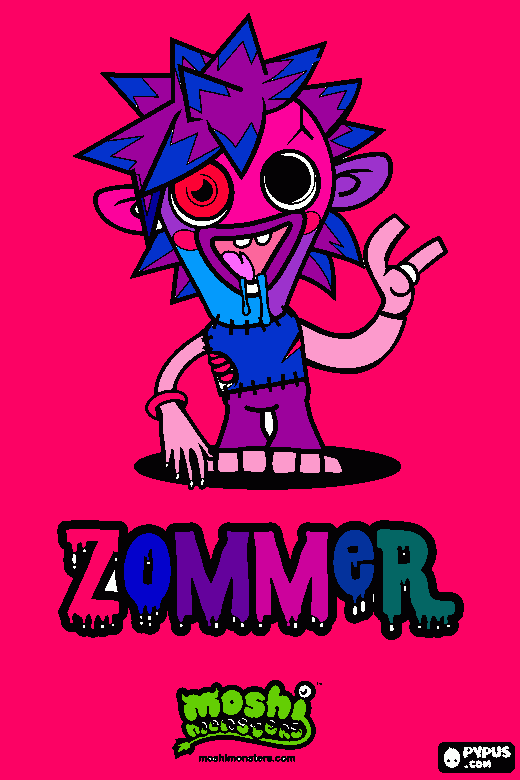 es zomer de moshi moster es tierno aaaa  para colorear
