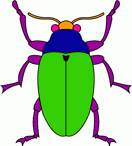 escarabajo para colorear