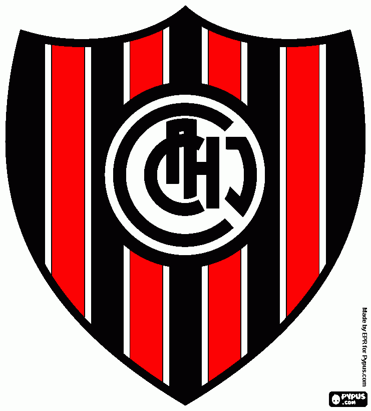 Escudo a color de chacarita para colorear