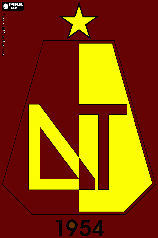 escudo CLUB DEPORTES TOLIMA S.A para colorear