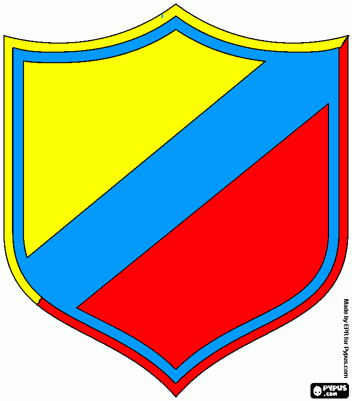 escudo cundinamarca para colorear