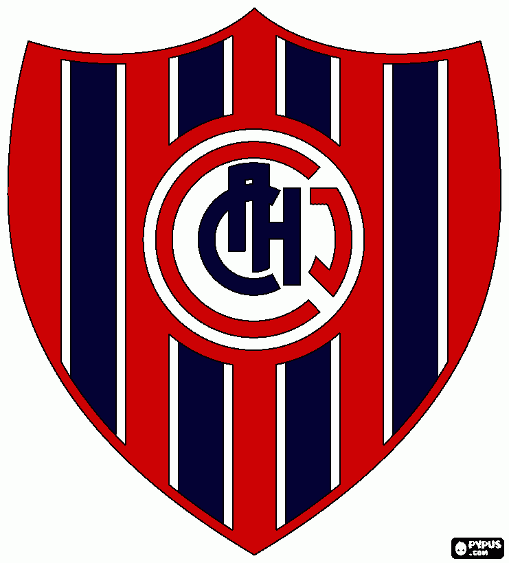 escudo de chacarita para colorear