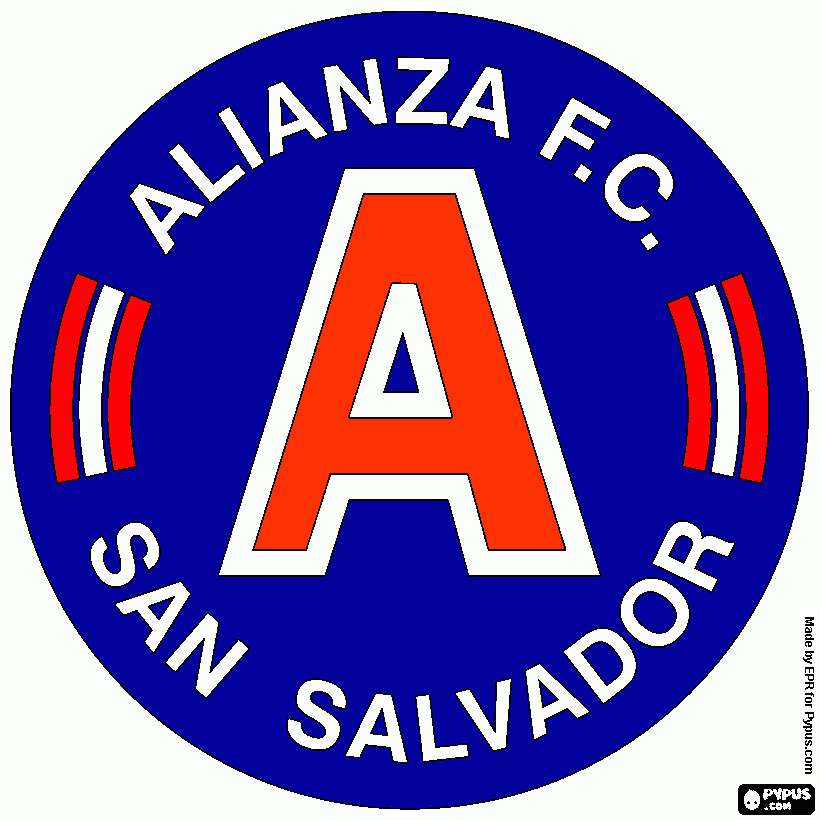 Escudo del Alianza F.C. para colorear