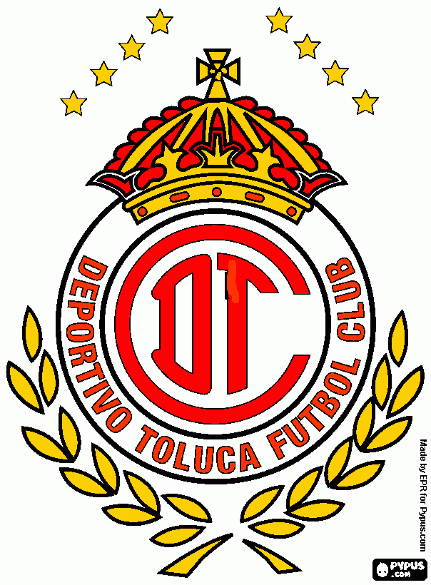 escudo del toluca para colorear