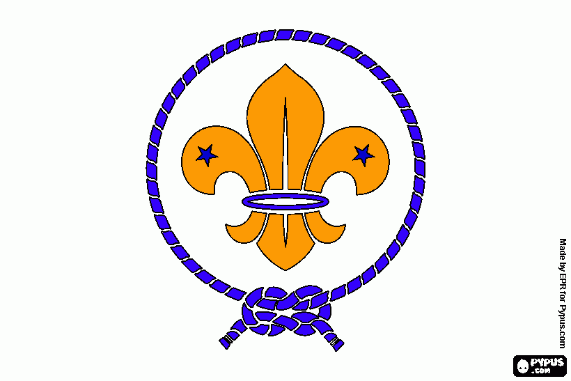 escudo flor de lis para colorear
