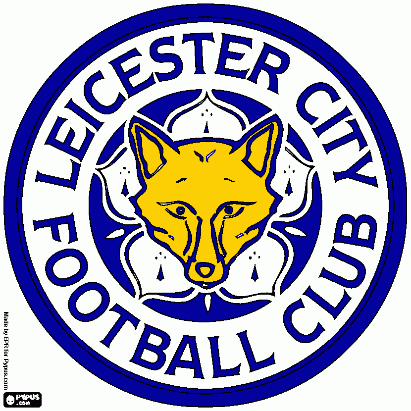 ESCUDO leicester  city para colorear