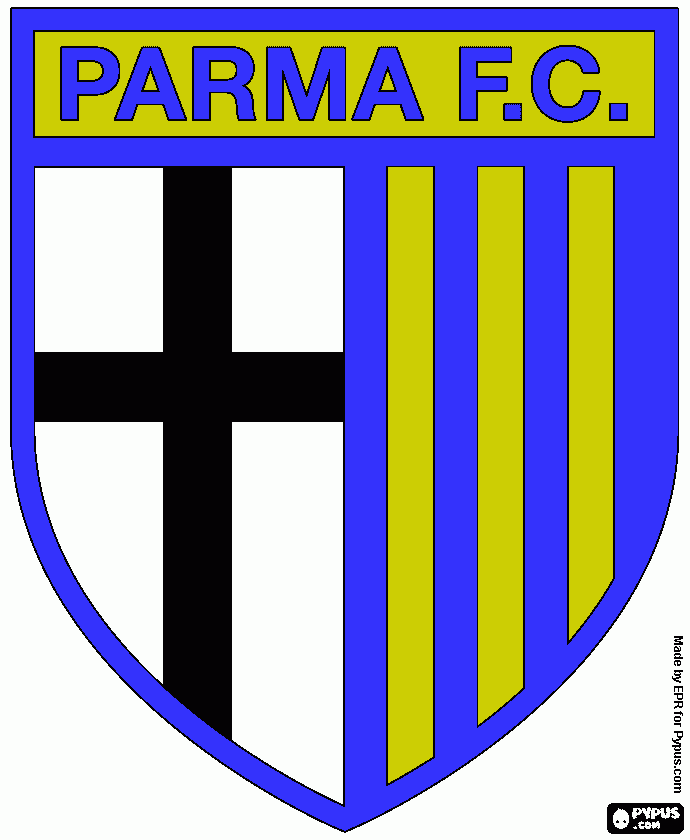 escudo parma para colorear