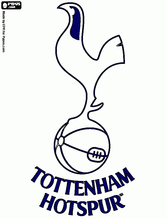 ESCUDO tottenham hotspur f. c. para colorear