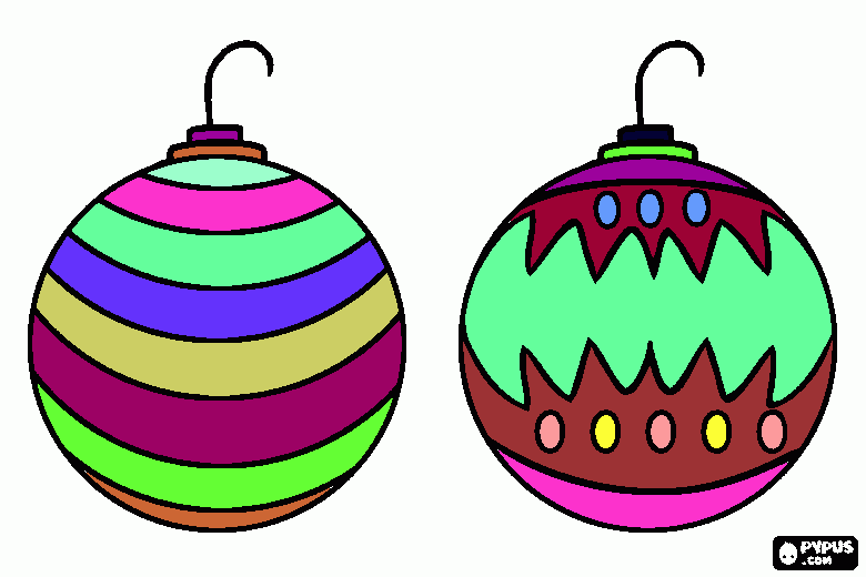 esferas para colorear, esferas para imprimir
