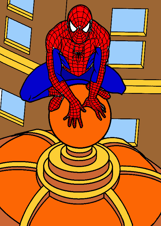 espiderman para colorear