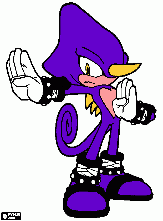 espio es un camaleon maestro de el nijidsu para colorear
