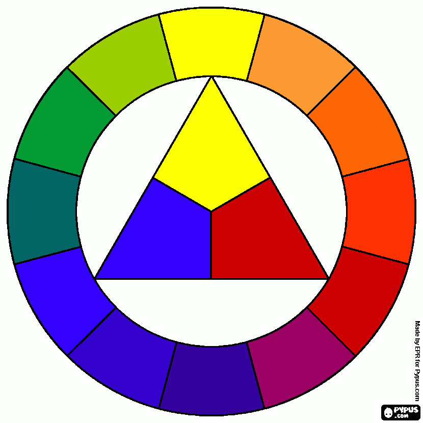 Esquema Cromático - Artes para colorear