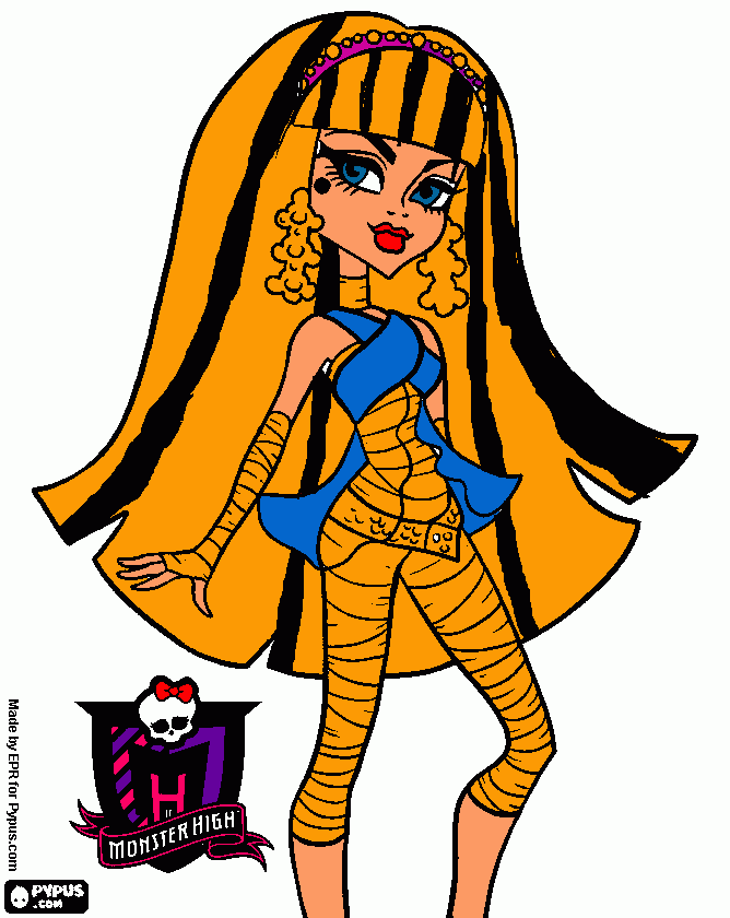 esta es cleo de nile o mejor dicho cleopatra para colorear