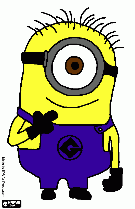 esta hermoso amo  alos minions  para colorear