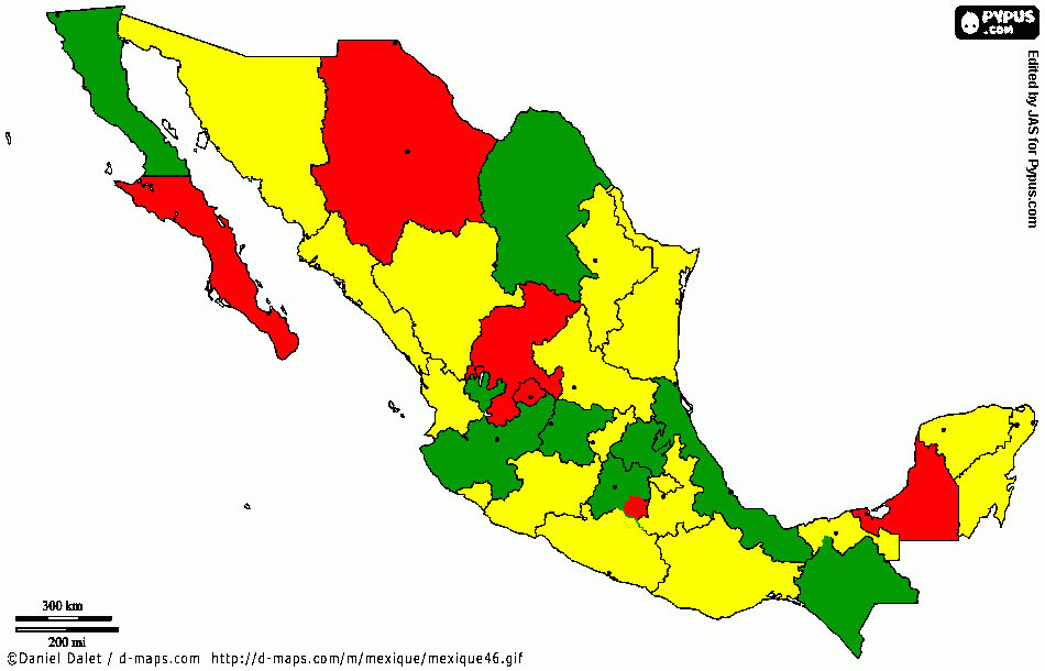 Estados con una ley para prevenir la trata de blancas para colorear