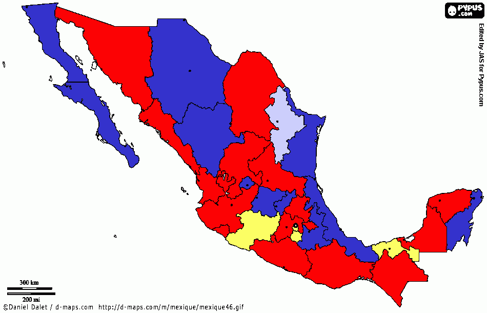 Estados gobierno para colorear