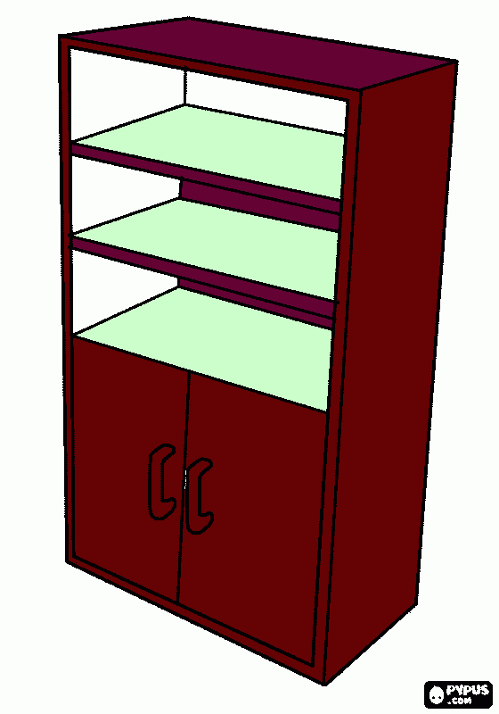 estante para colorear