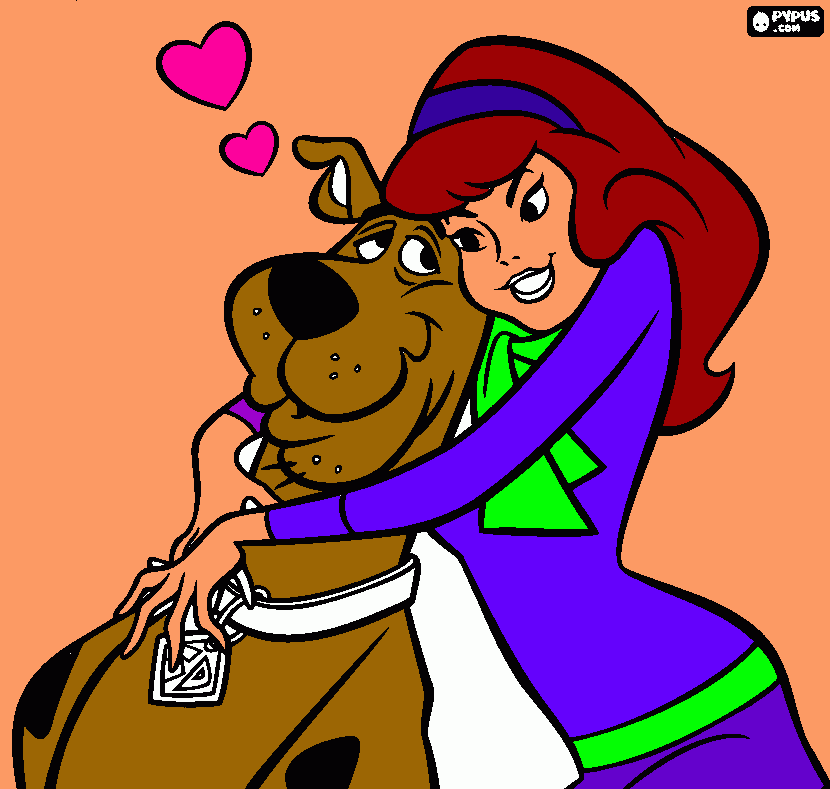 este dibujo de scooby doo es para mi mamita para colorear