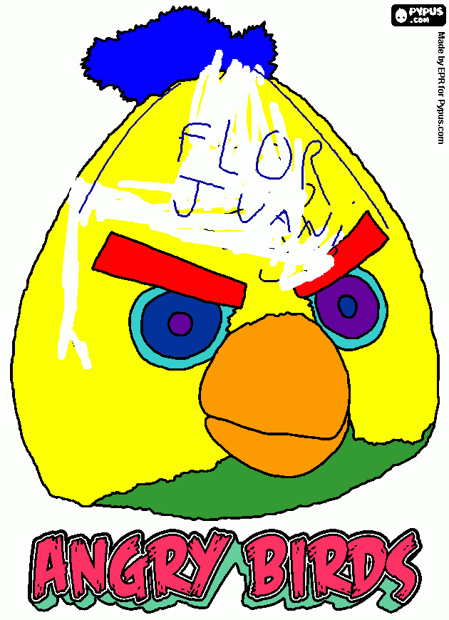 este es el dibujo de un pajaro muy velos para colorear