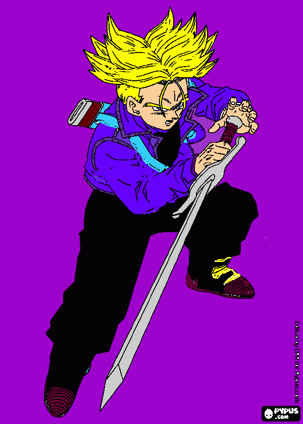 este es trunks  para colorear