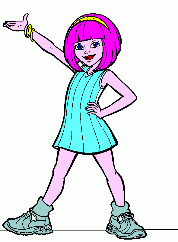 estefani para colorear