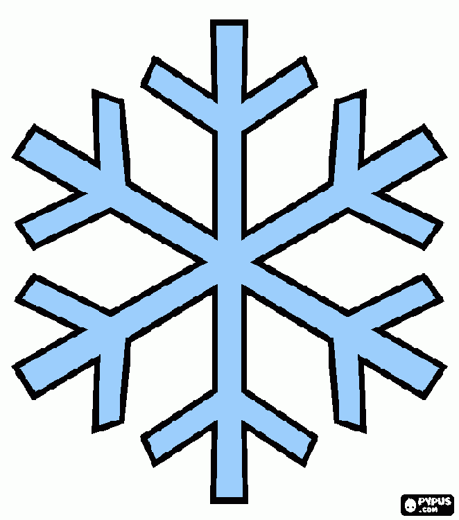 Estrella hielo para colorear
