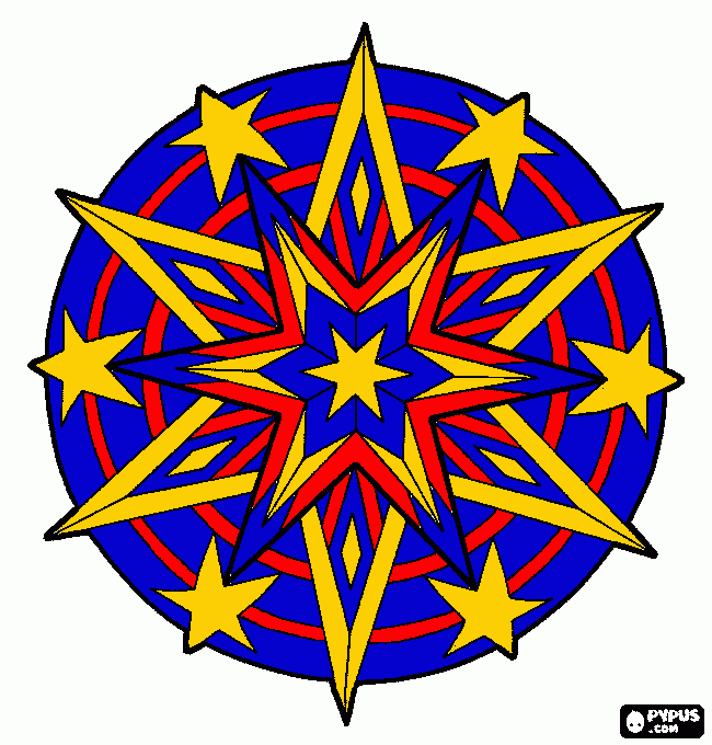 Estrella Mamalona para colorear