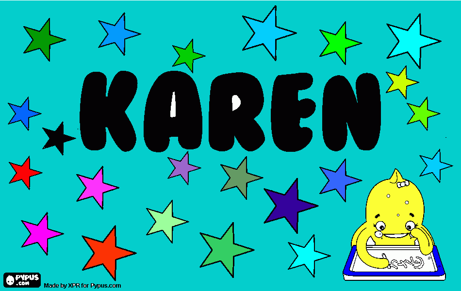 estrellas colores para colorear