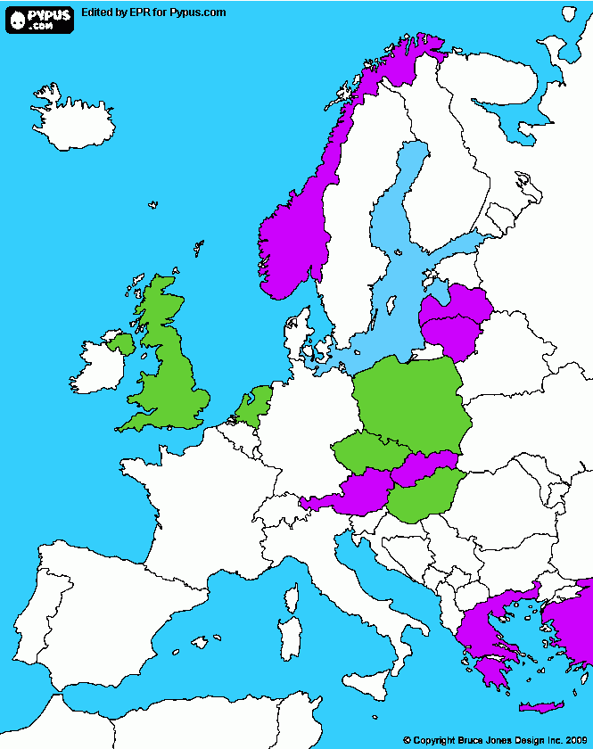 europa erasmus para colorear