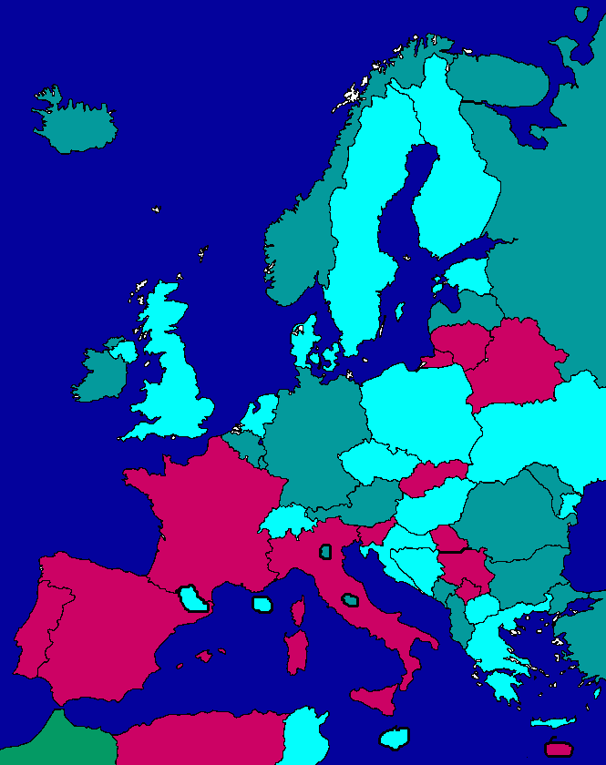 Europa Juego Nuevo para colorear