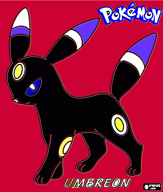 evee para colorear