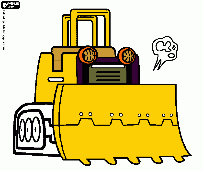 excavadores para colorear