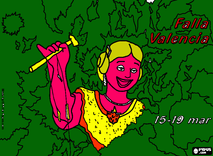 fallas para colorear