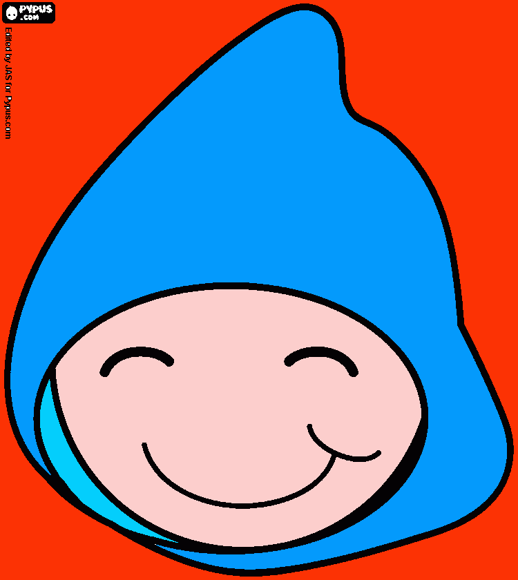 fantasma sonriente  para colorear