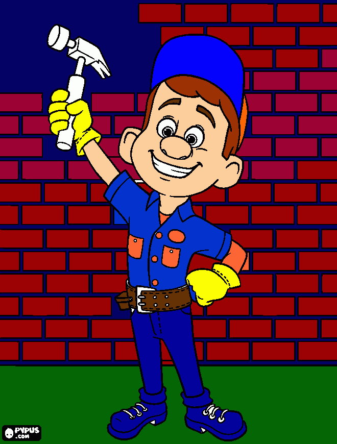 Felix El Reparador para colorear
