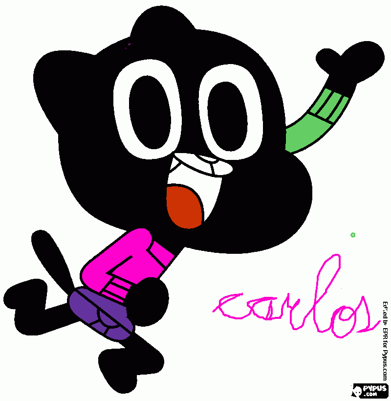 FELIZ CUMPLEAÑOS CARLOS para colorear