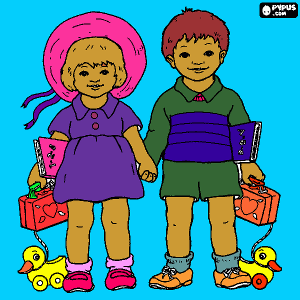feliz  dia  del  niño para colorear