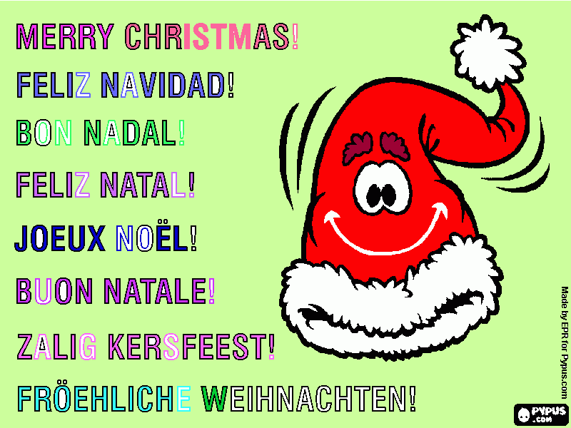 FELIZ NAVIDAD A TODOS Y A TODAS  para colorear