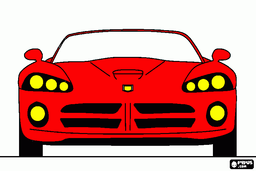 ferari para colorear