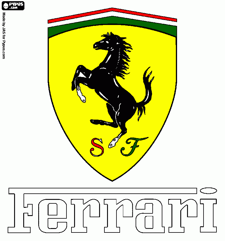 FERRARI para colorear
