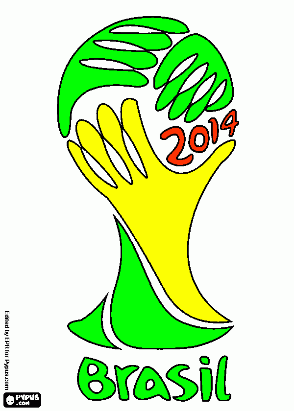 fifa 2014 para colorear