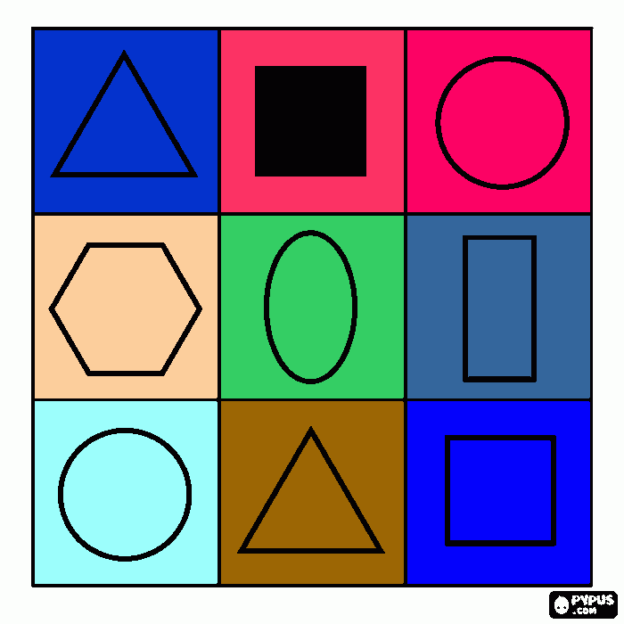 figuras geometricas agustin para colorear