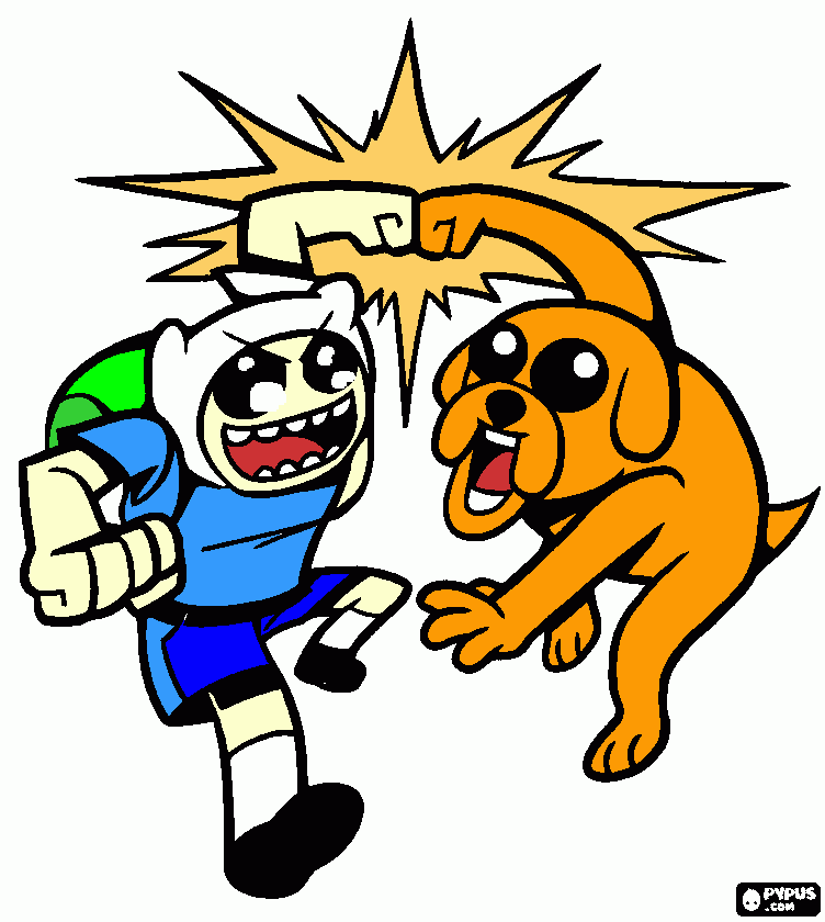 fin y jeiq para colorear