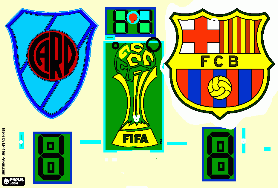 final de fifa para colorear