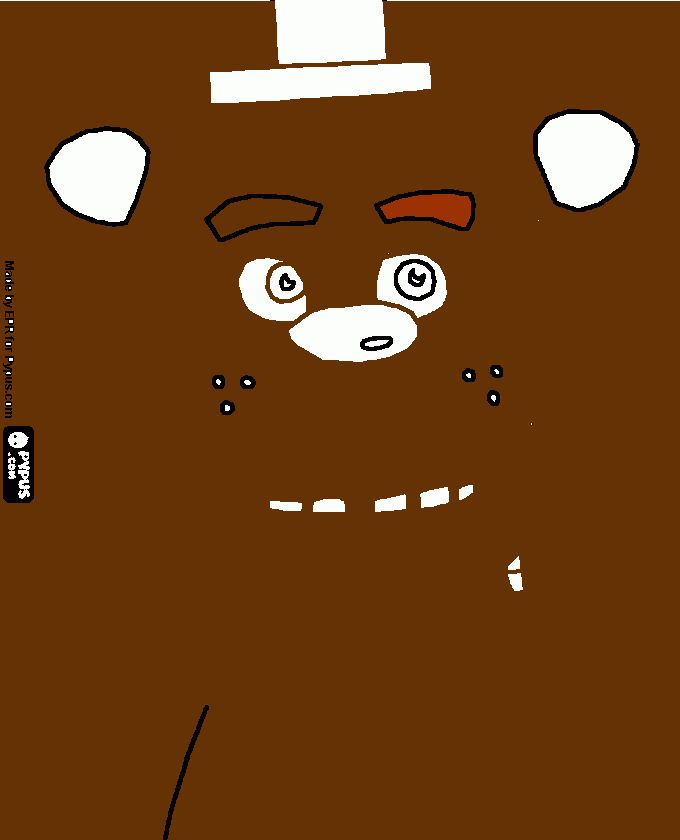 five and freddy para colorear