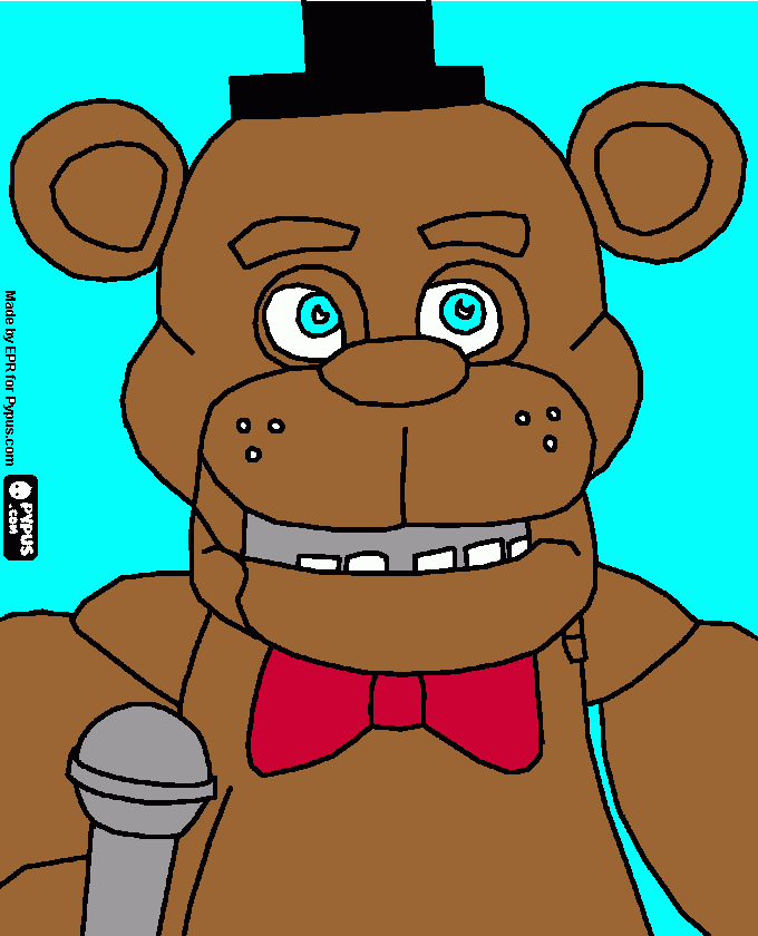 Five night at freddys para colorear