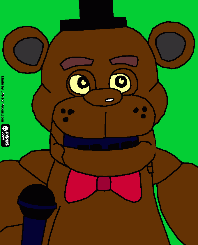 five nights at freddys el freddy para colorear